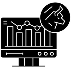 Bull Market Icon Vector Element