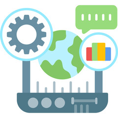 Segmentation Icon Vector Element