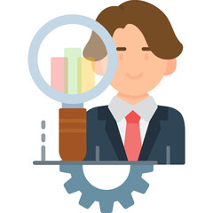 Market Research Icon Vector Element
