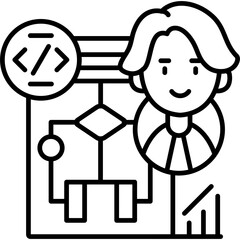 Algorithm Icon Vector Element