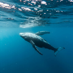 Humpback Whale Underwater Ocean Wildlife Photography