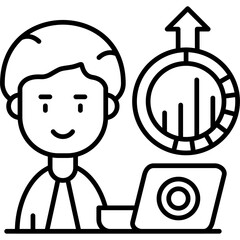 Analyst Icon Vector Element