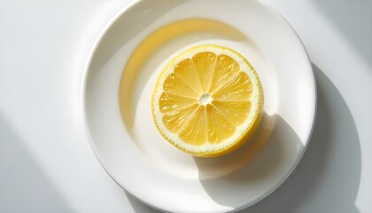 ripe lemon fruit isolated on white background