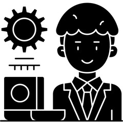 Data Scientist Icon Vector Element