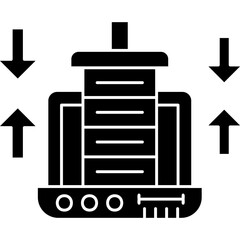 Data Compression Icon Vector Element