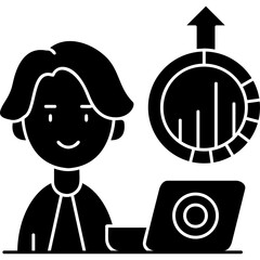Analyst Icon Vector Element