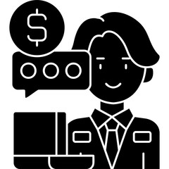 Online Chat Icon Vector Element