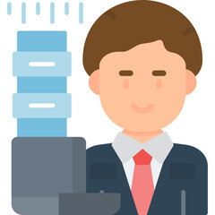 Work From Home Icon Vector Element