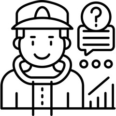 Thinking Icon Vector Element