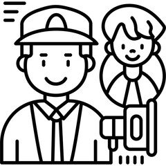 Market Trainer Icon Vector Element