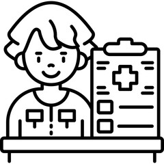 Health Report Icon Vector Element