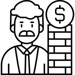 Money Motivation Icon Vector Element