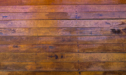 Naklejka premium Brown wooden house wall for background