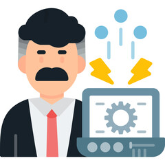 Stress Icon Vector Element