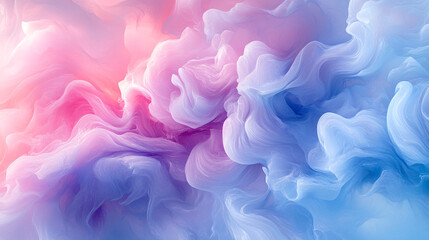Modern artistic background in 4K resolution showcasing liquid color gradients with flowing blue and pink tones.