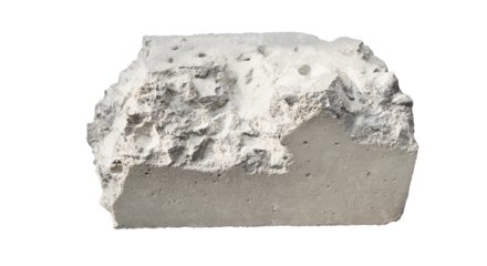 Concrete isolated on white background