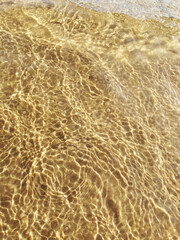 sand and water top view