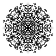 ornamental round lace pattern