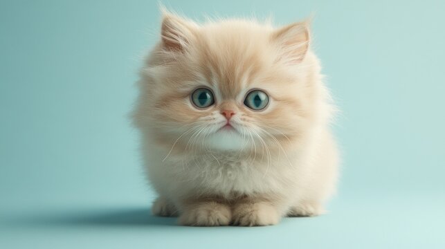 Adorable fluffy kitten