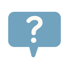 question mark symbol for chat icon animation on FAQ icon