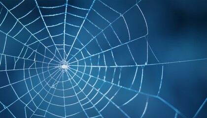 Obraz premium Network of interconnected shapes inspired by the structure of spider silk