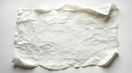 Obraz premium Wrinkled white sheet of paper