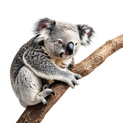 Fototapeta premium koala on white background.