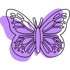 Handrawn Butterfly Icon