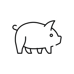 Pig  Vector icon