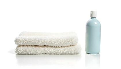 Cleaning items isolated on a white background