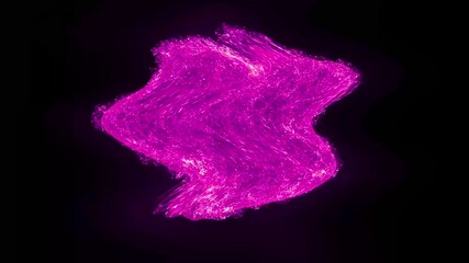 The effect of moving pink light, particles in a large spot on a white background, abstract. - Powered by Adobe