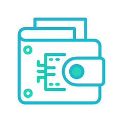 Digital wallet, cryptocurrency, blockchain, secure payment technology vector