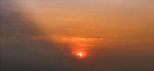 sunset in the clouds