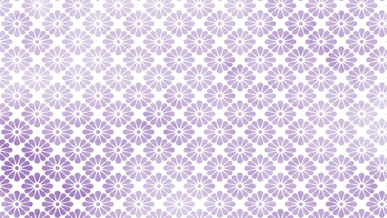 和の背景　紫色の菊模様パターン