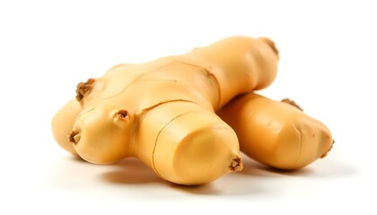 fresh ginger isolated on white background