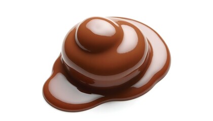 sweet chocolate sauce isolated on white background