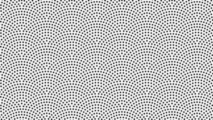 和の背景　モノクロの鮫小紋パターン © りんご 園