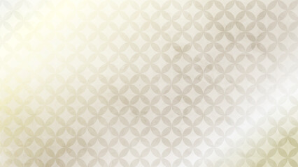 和の背景　銀色の七宝文様パターン