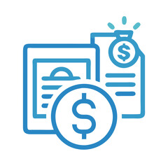 Financial Report with Dollar Sign, Payment, Budget Concept