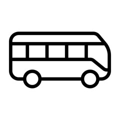 Bus Vector Line Icon Design
