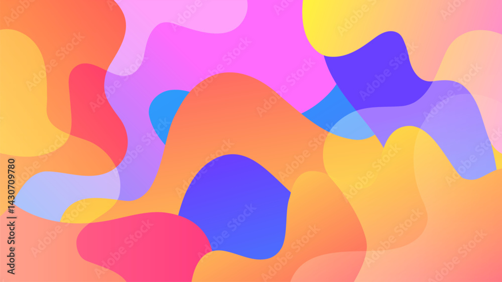 Leinwandbilder abstract background. bright color waves and splashes. dynamic vibrant color gradients. flowing liqui