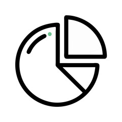 Abstract Composition: Green Dot, White Shape on Black