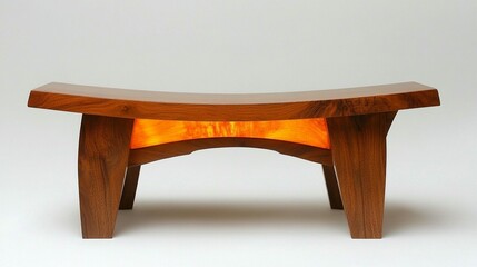 Simple wooden bench minimalist home decor furniture