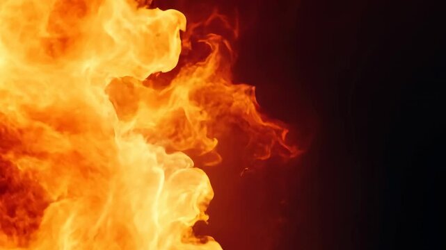Dramatic Fiery Blaze Texture for Dynamic Design and Backgrounds Generative AI