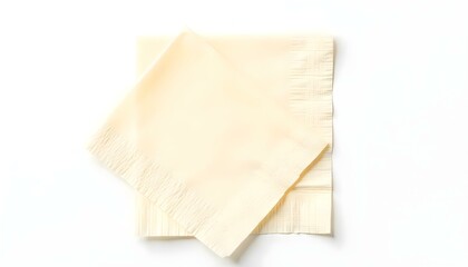 paper napkin isolated on white background