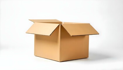 cardboard box isolated on a white background