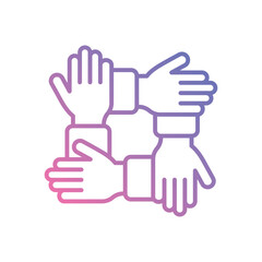 Team Work icon vector stock illustration