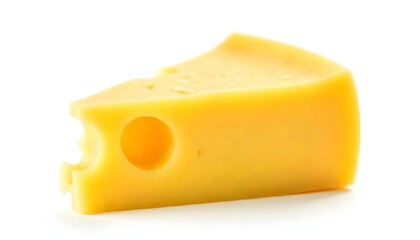 cheese slice isolated on a white background