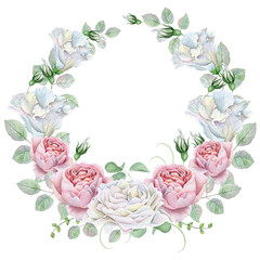Delicate wreath of  flowers