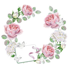 Delicate wreath of  flowers